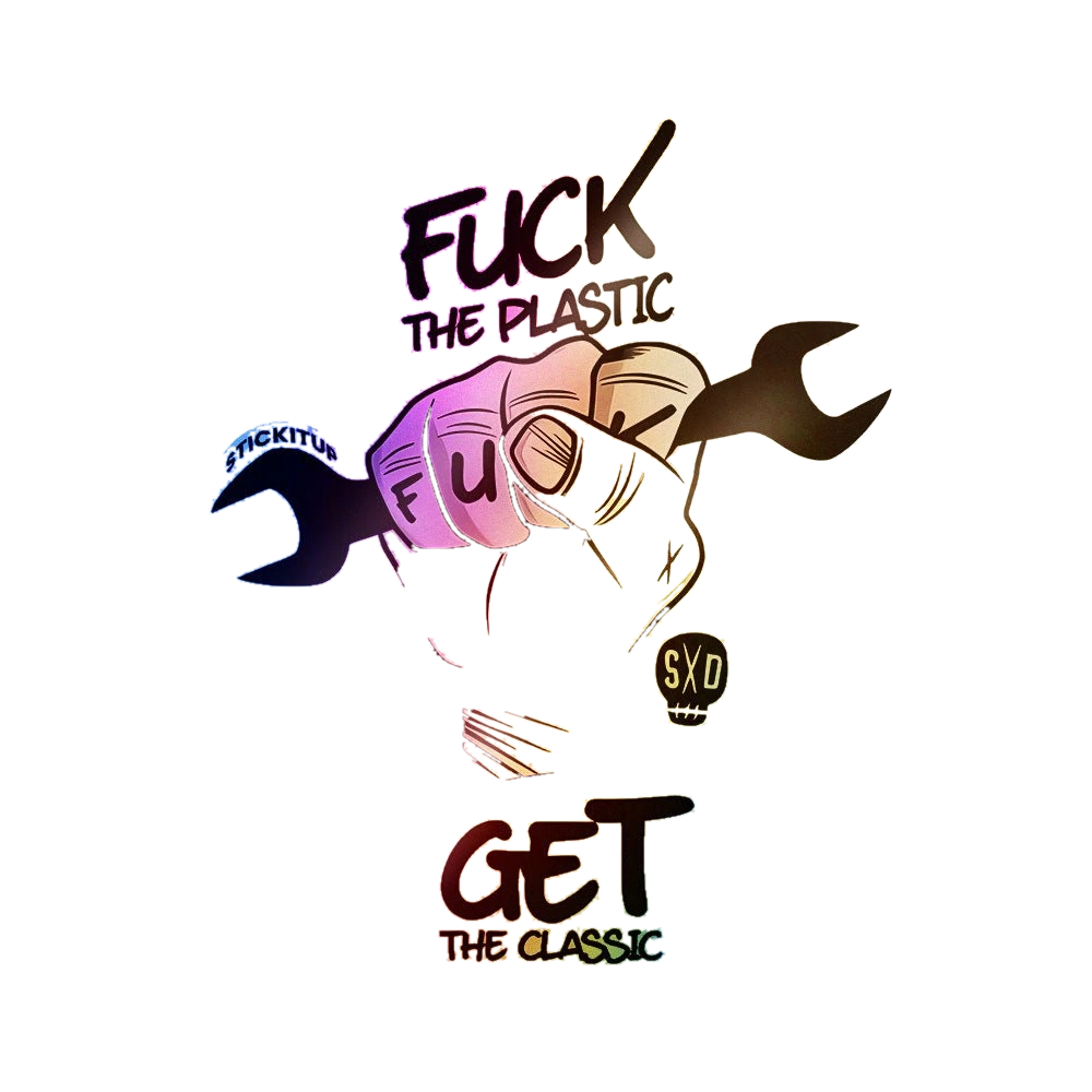 Fuck Plastic Holographic Stickers